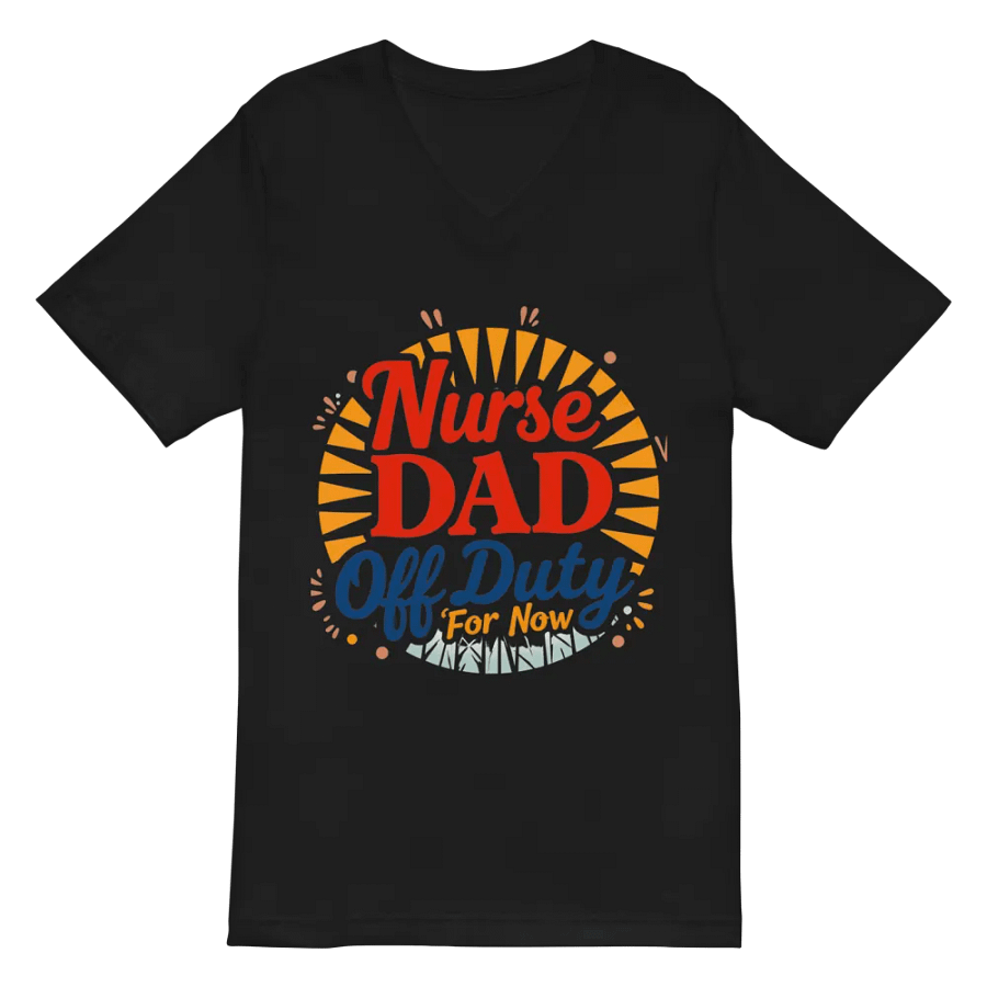 Nurse Dad Off Duty V-Neck Tee product image (3)