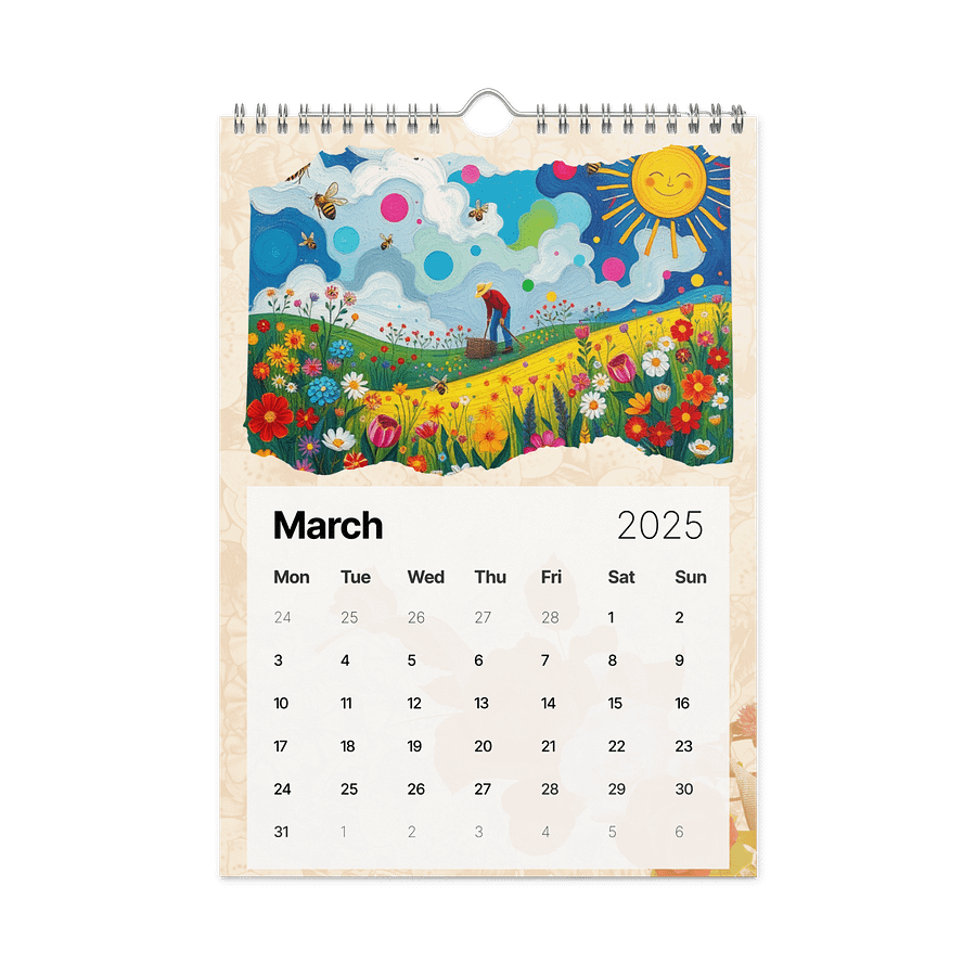 FOLK ART WALL CALENDAR 2026 product image (9)