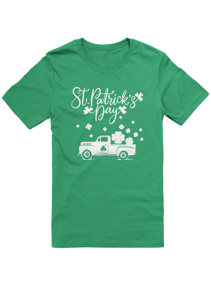 Patrick's Day Vintage Car and Clover T-Shirt product image (6)