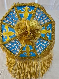 Blue & Gold Parade Parasol product image (1)