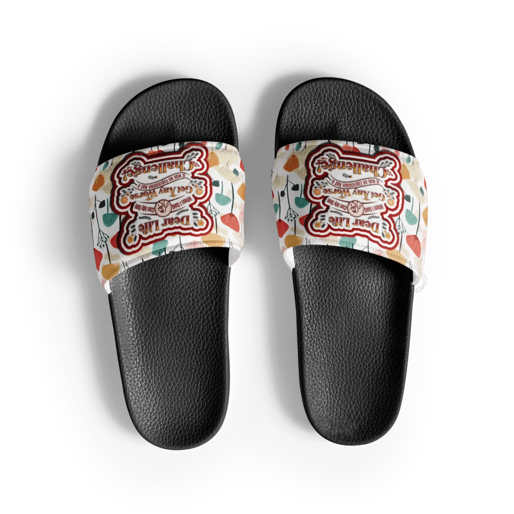 Funny Life Quote All Over Print Slides product image (2)