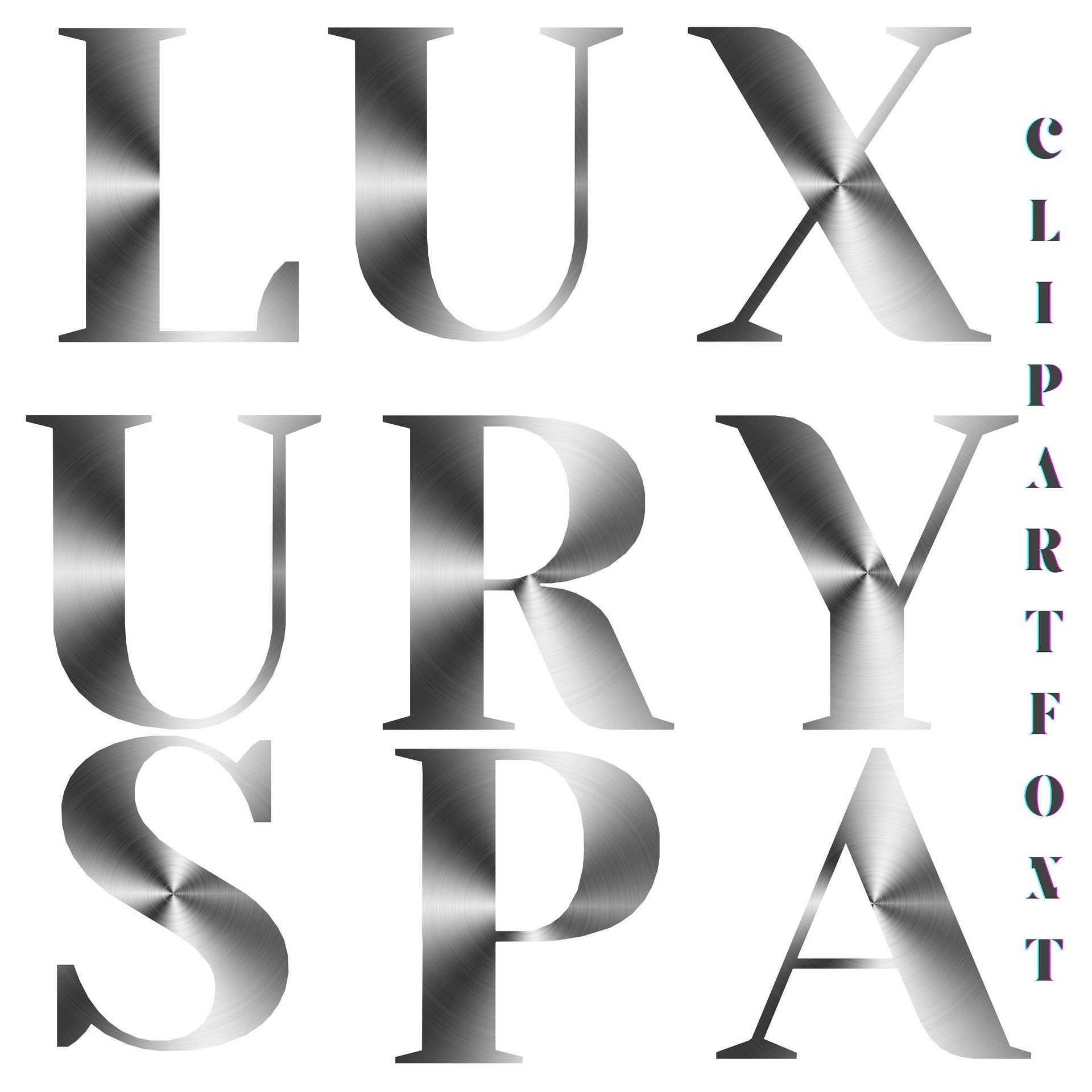 Luxury Spa PNG Clipart Font product image (1)