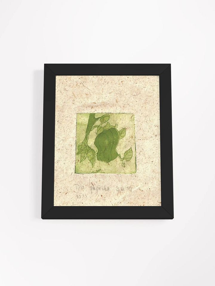 Green Paprika, Botanical Framed Print product image (2)