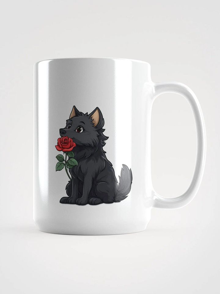 Rose Pup White Glossy Mug product image (1)