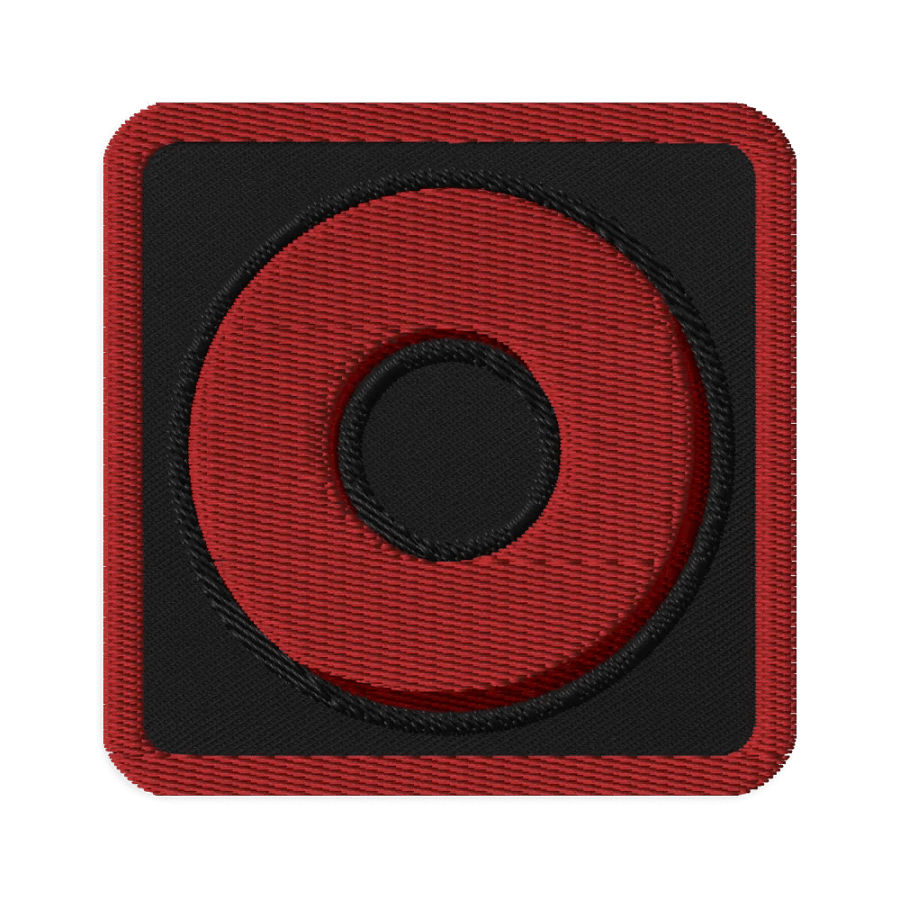 Red Ring Embroidered Patch product image (1)