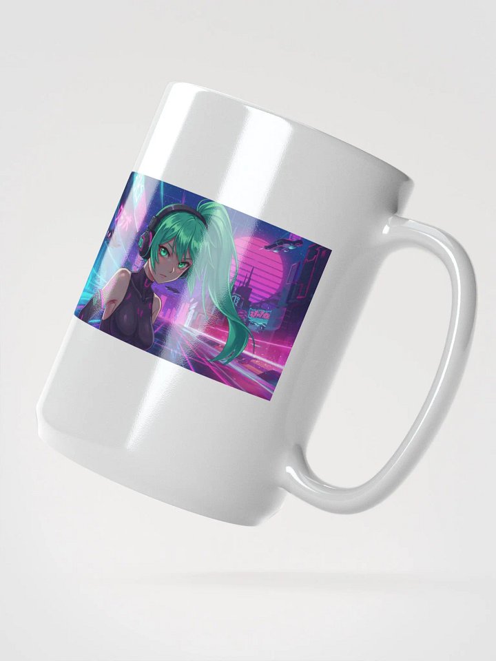 Emerald Harmony - Synthwave Mug ☕🌌🎶 product image (2)