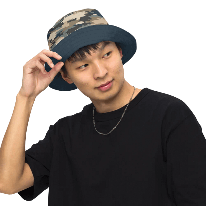 Camouflage Navy Reversible Bucket Hat product image (2)