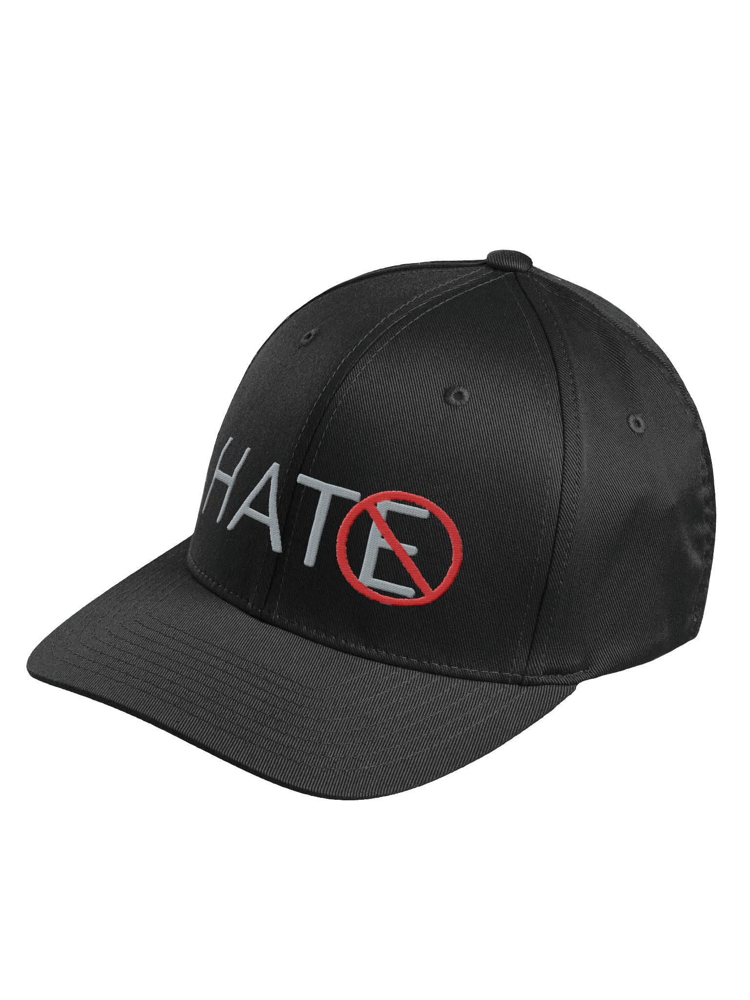 No Hate Flexfit Cap - Gray Lettering product image (2)