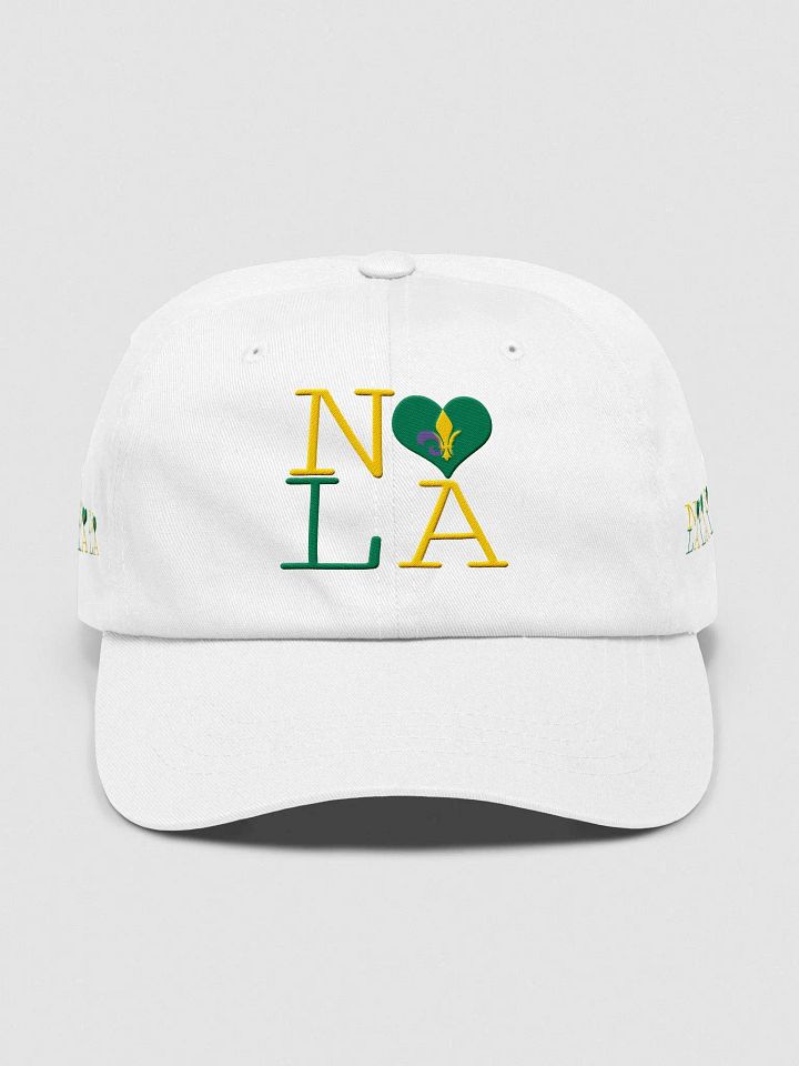 I LOVE NOLA **EMBROIDERED CAP LEGACY LOGO** (MARDI GRAS 2) product image (1)