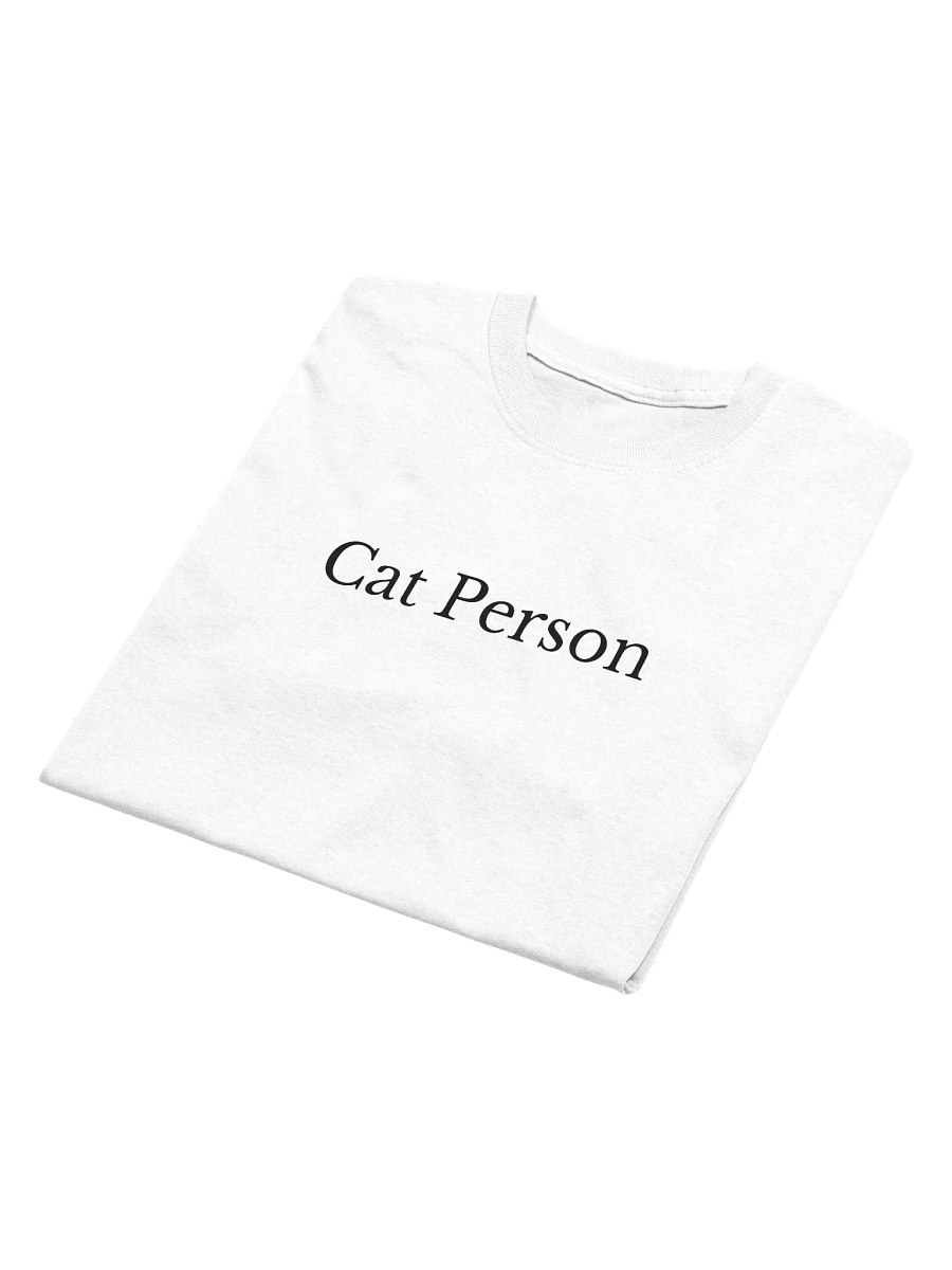 Cat Person T-Shirt (White) product image (4)