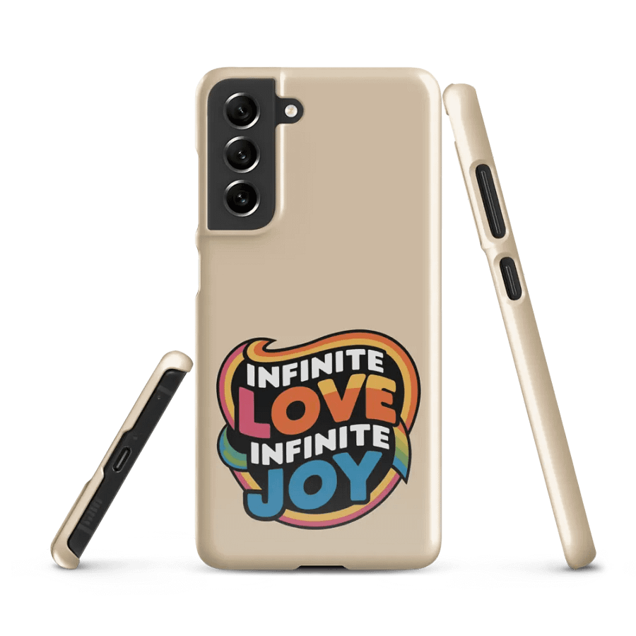 Infinite Love Infinite Joy Snap Case for Samsung (Champagne) product image (1)