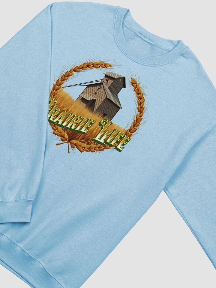 Prairie Life Wooden Grain Elevator Crewneck Sweatshirt product image (6)