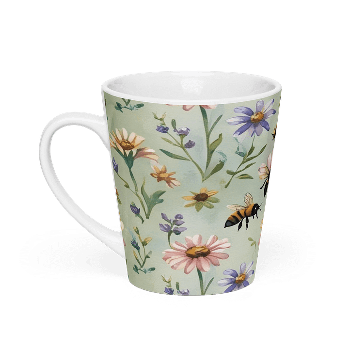 Buzzing Blooms Latte Mug product image (1)