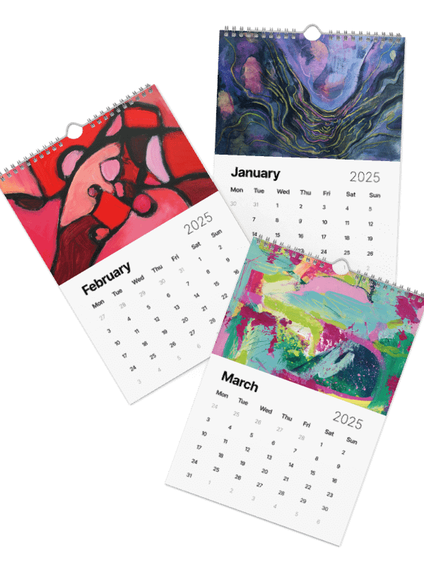 Expressive Abstracts - Traditional Art by Ruble | 2025 Calendar product image (2)
