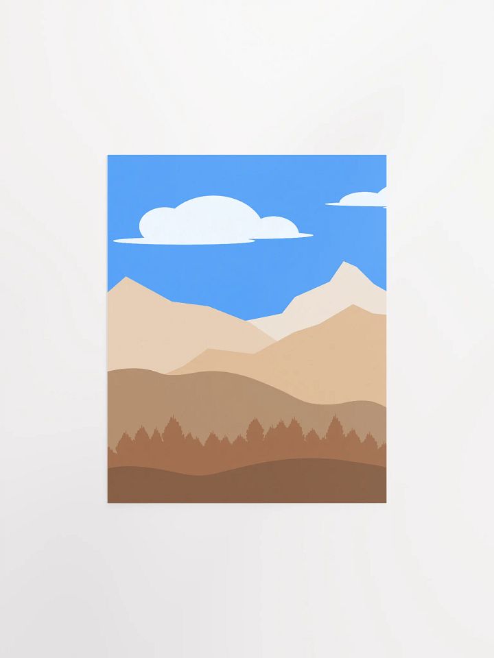 Mountain Valley Matte Paper Poster product image (1)