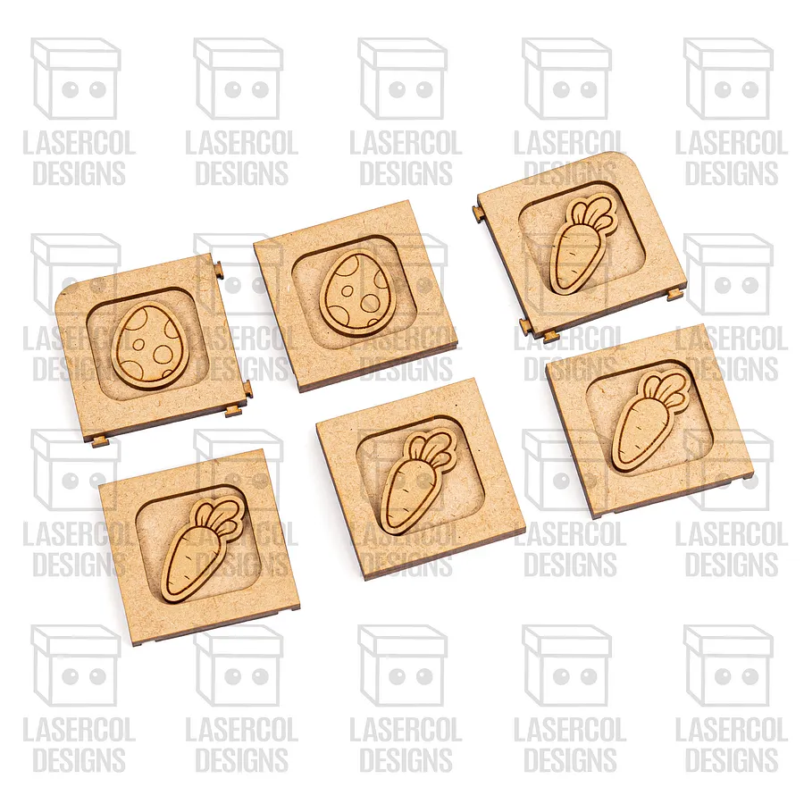 Easter Tic Tac Toe with Box (2 Sizes) - Laser Cut Files product image (8)