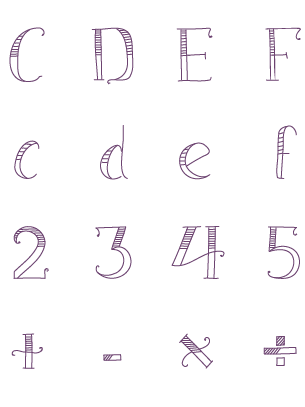 Hatching Font product image (1)