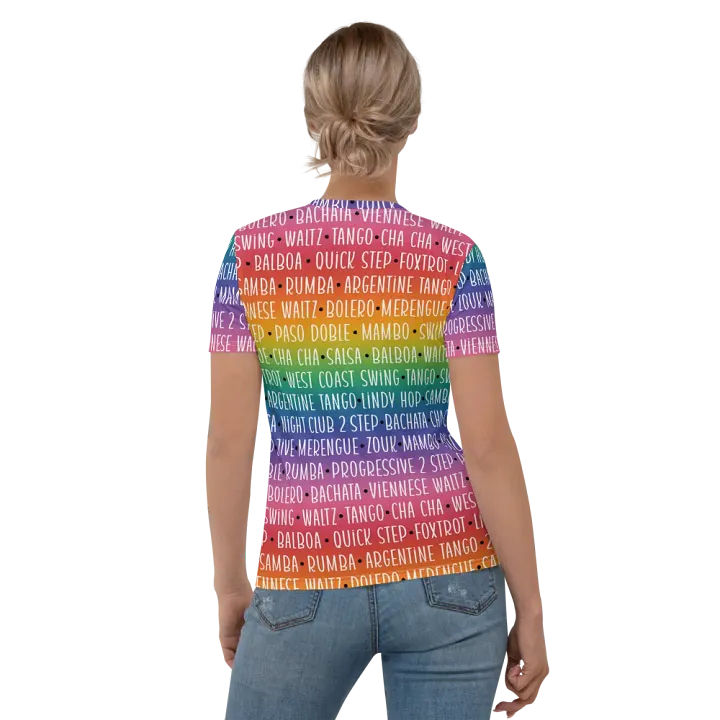 Rainbow Ballroom Dancer's T-shirt for Women product image (2)