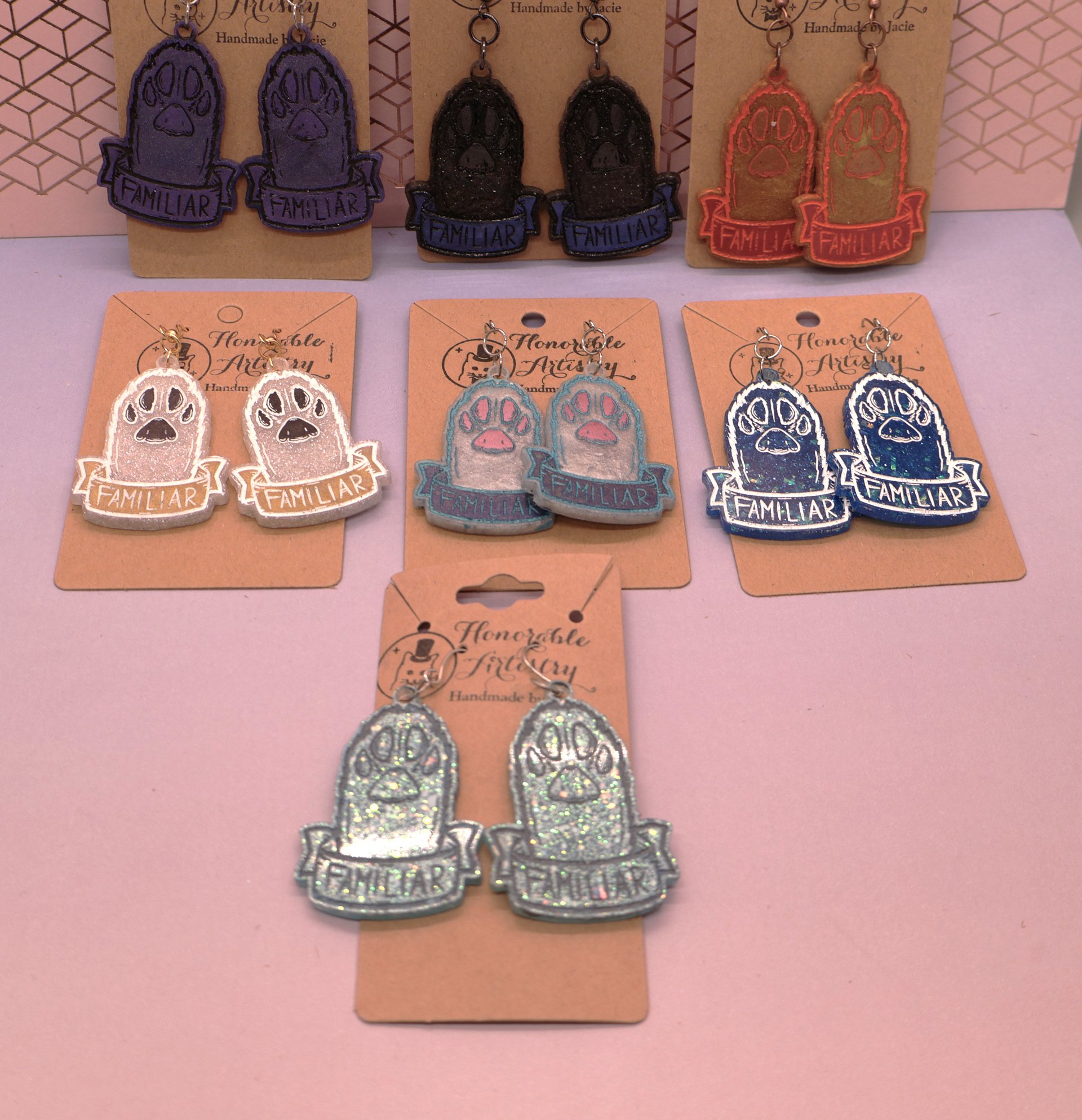 Cat Paw/Familiar Earrings product image (4)