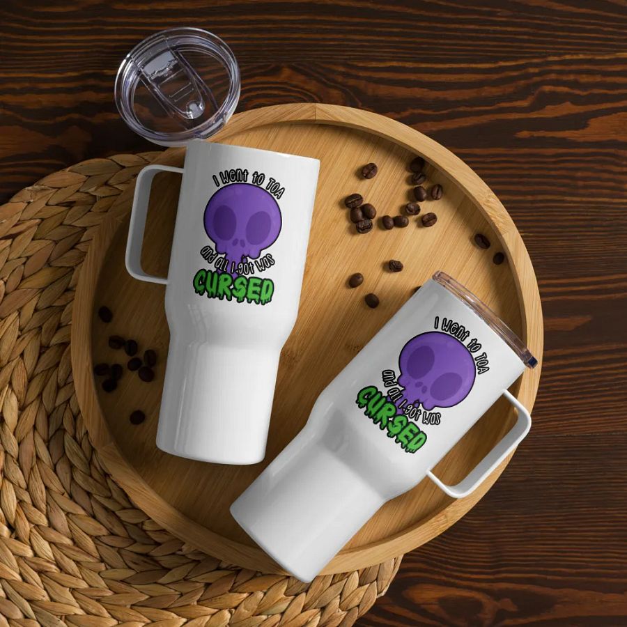 All I Got Was Cursed - Warlock - Travel Mug w/Handle product image (12)