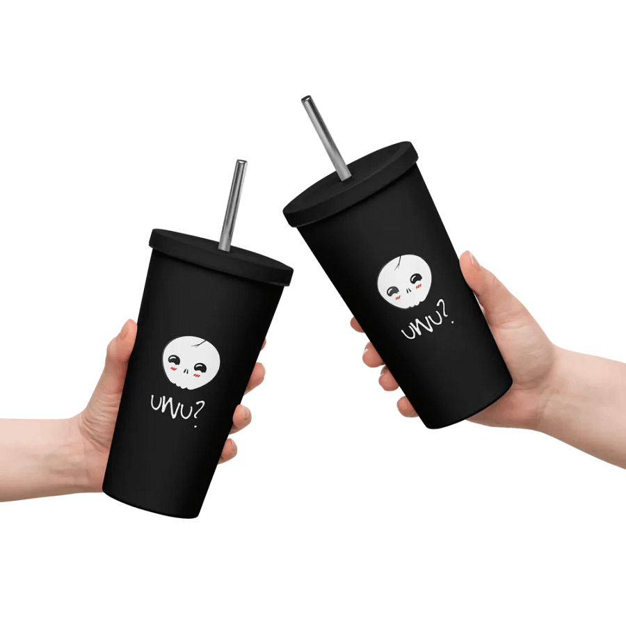 uWu Skull || Insulated Tumbler || 20 oz || Black product image (10)