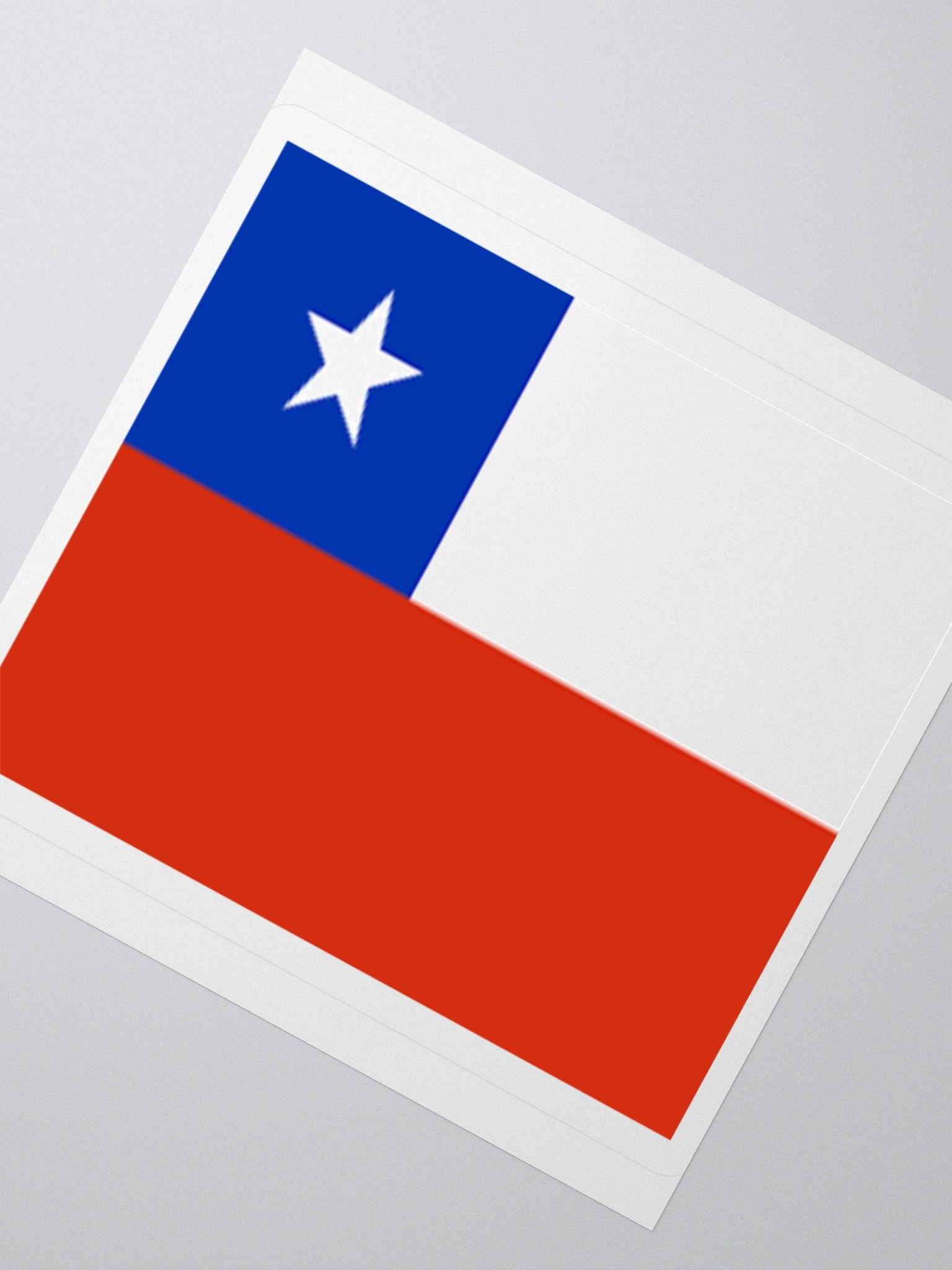Chile Flag Sticker | White Star Design | Durable Vinyl | 3 Sizes product image (5)