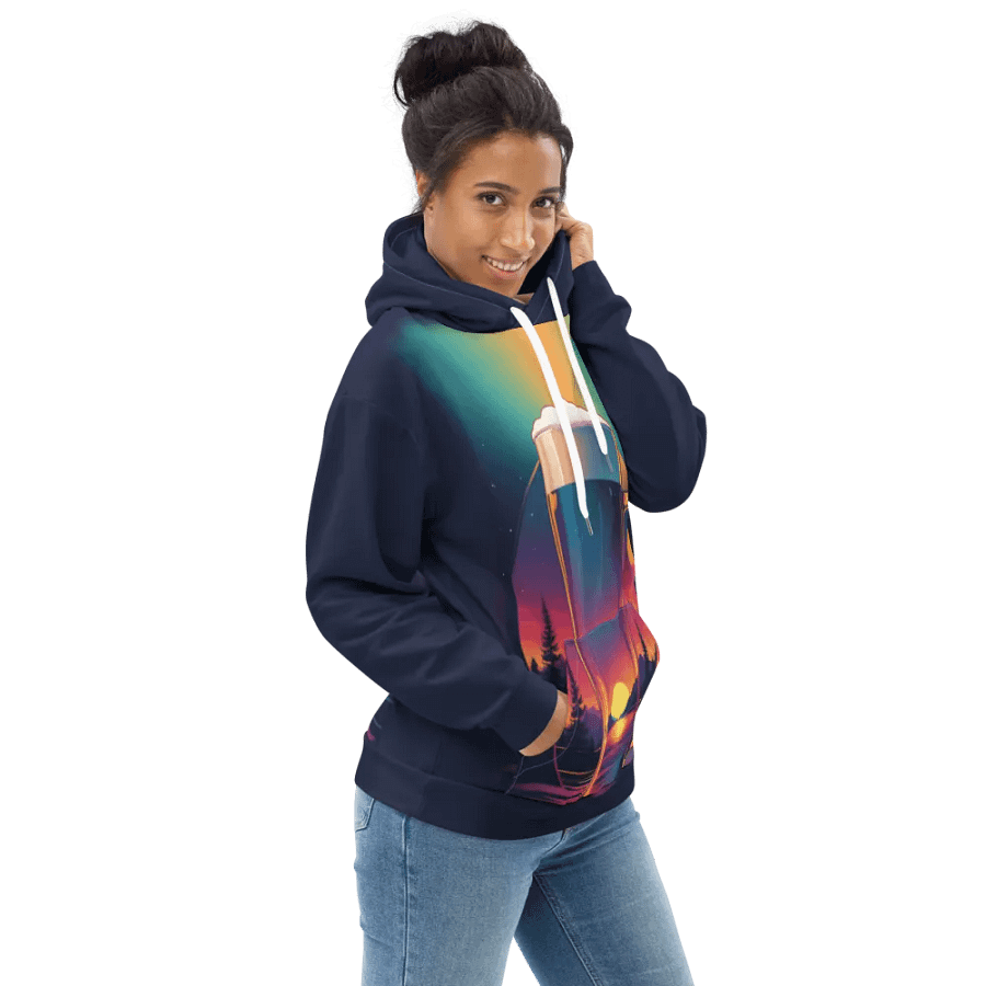 Beer Sunset All Over Print Hoodie product image (3)