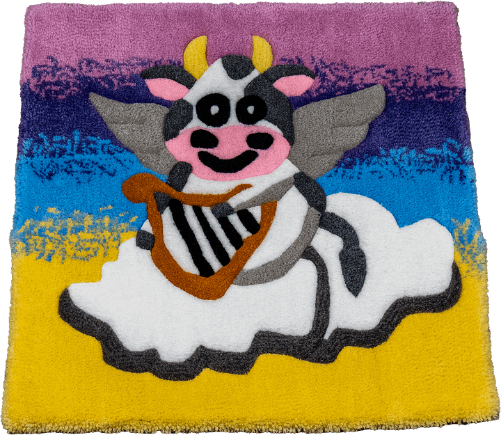 2' x 2' Rug: Holy Cow product image (1)