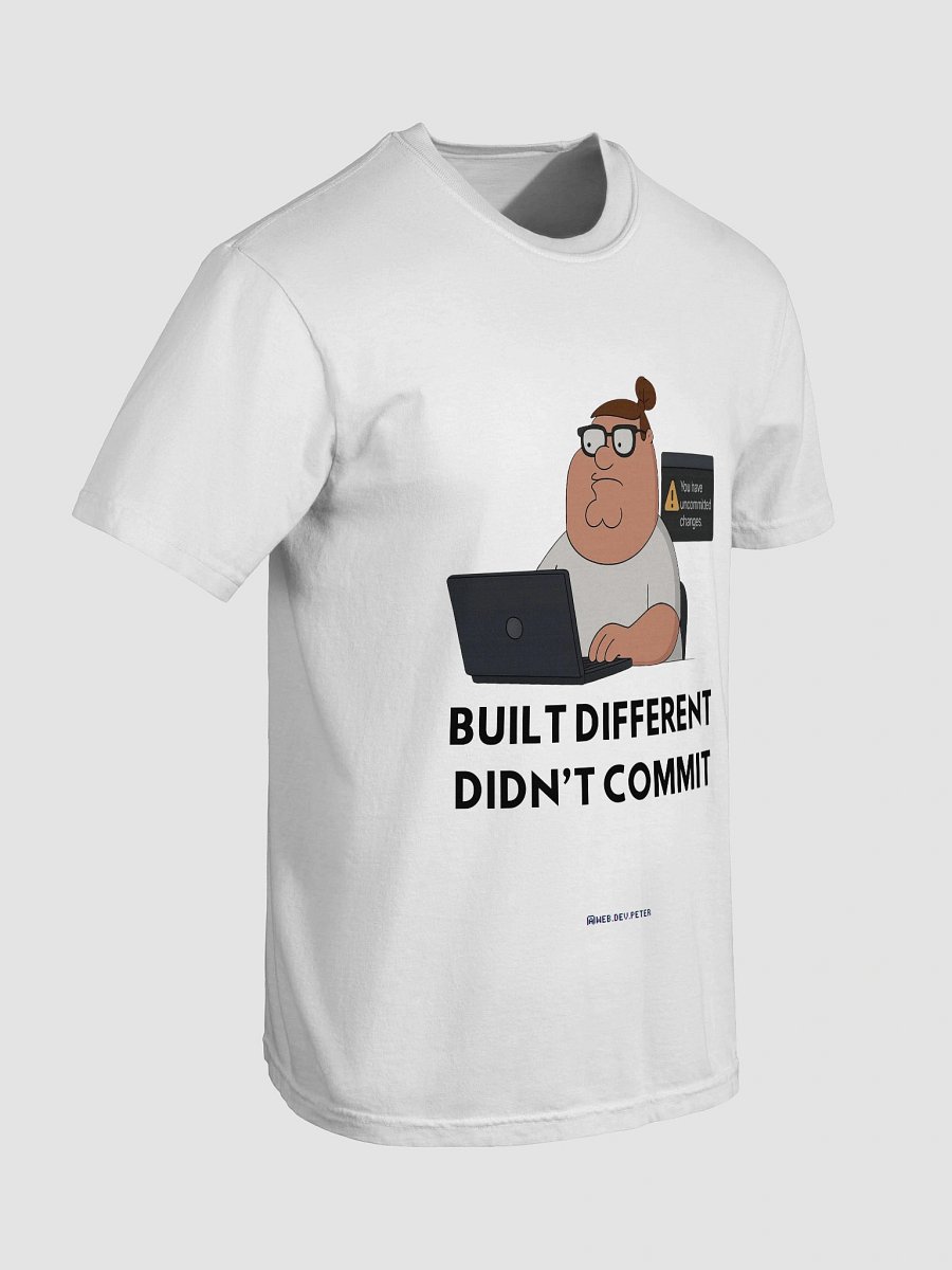 “Didn’t Commit” Developer Tee White product image (97)