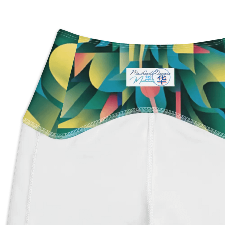 Abstract Lithographic Pattern Design Leggings with pockets - V8 product image (7)