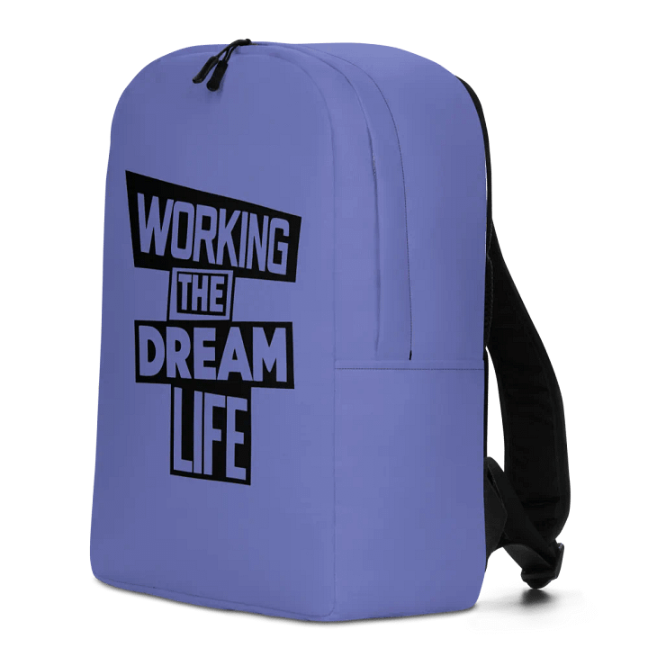 Work the Dream Life – Purple Minimalist All-Over Print Backpack for Work, Travel & Everyday Use product image (2)