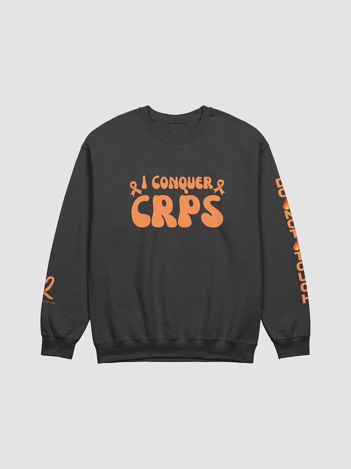 Bold 'I Conquer CRPS' Do Not Touch LEFT Arm Crewneck Sweatshirt (Unisex) product image (9)