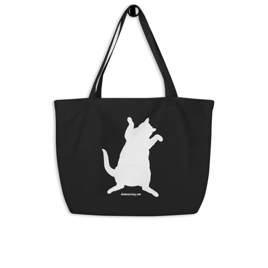 Patriotic KAMALA Statement Reversible Demeowcracy Cat Tote Bag product image (9)