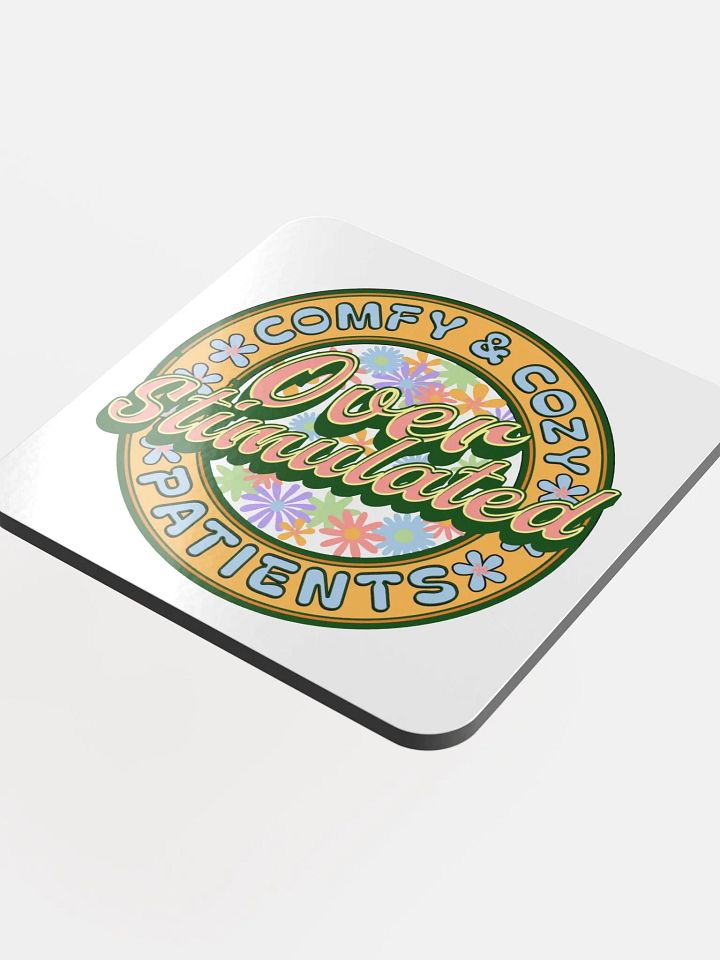 Overstimulated Comfy And Cozy Patients Floral Coaster product image (1)