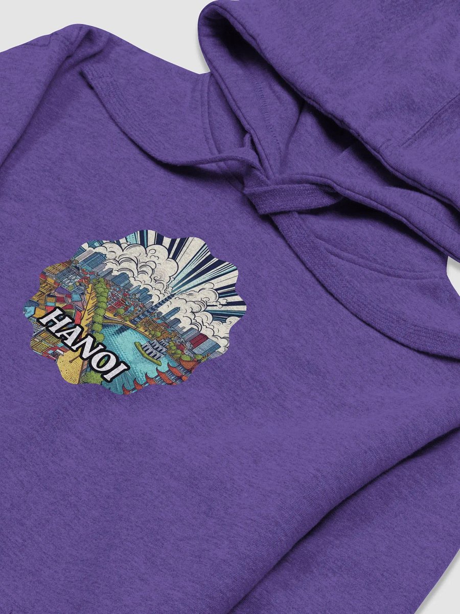 Cotton Heritage Unisex Premium Hoodie | AI Design Hanoi city Vietnam product image (4)