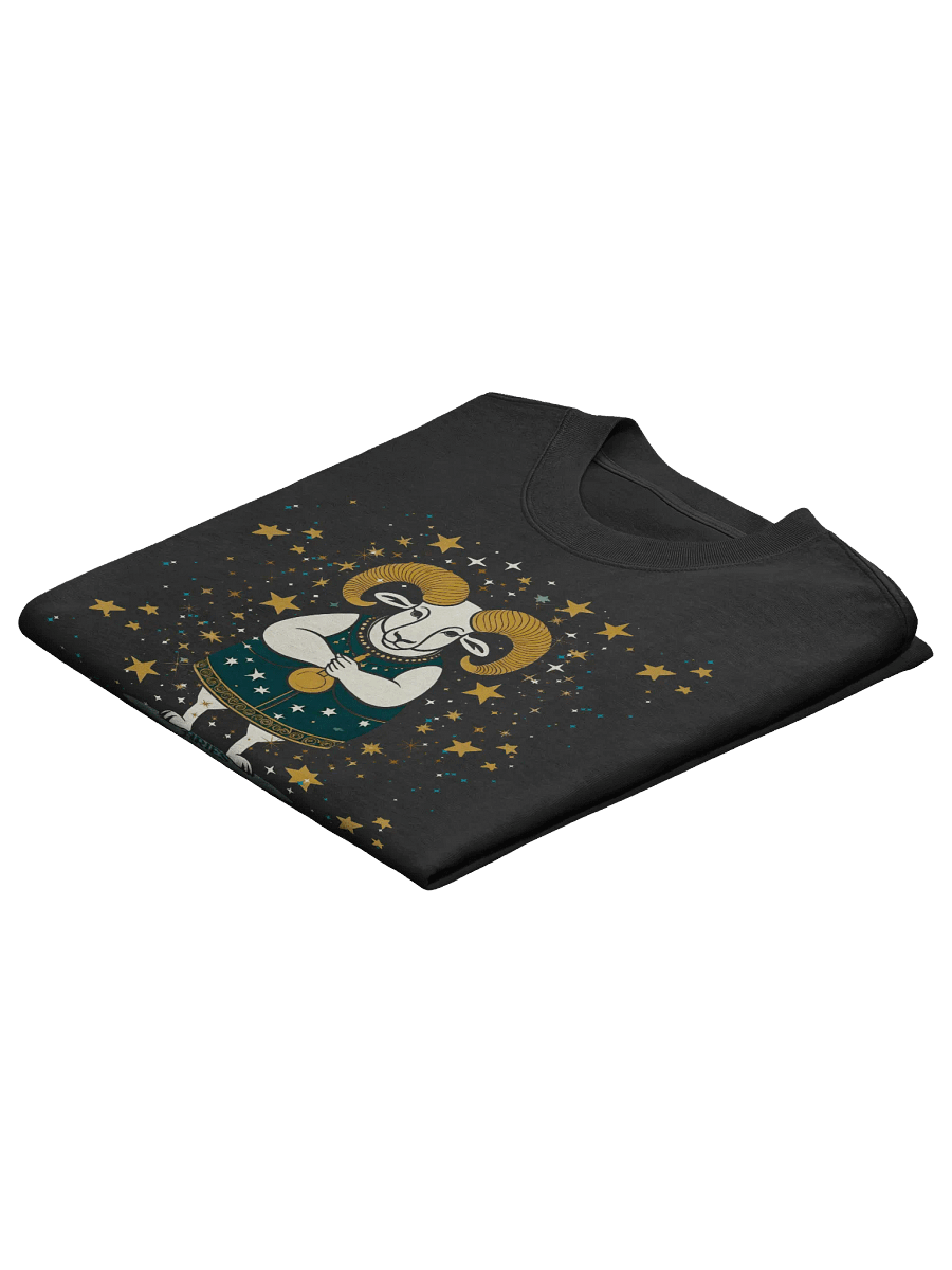 Aries 2025, Adorable Ram, Black Tee product image (4)
