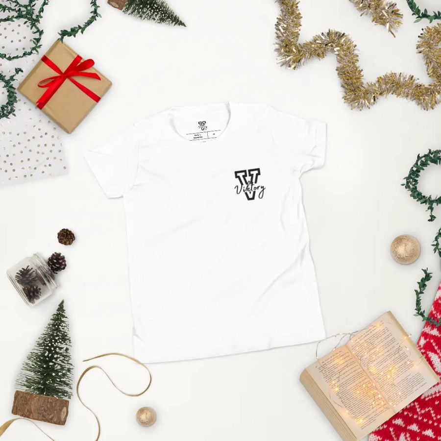 Kids Shirt White (black logo) product image (4)