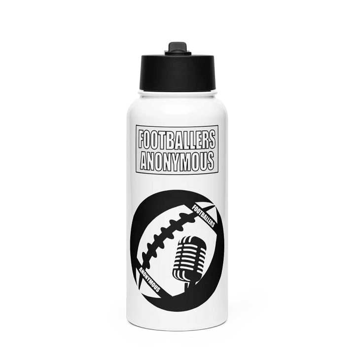 Footballers Anonymous Metal Water Bottle product image (1)
