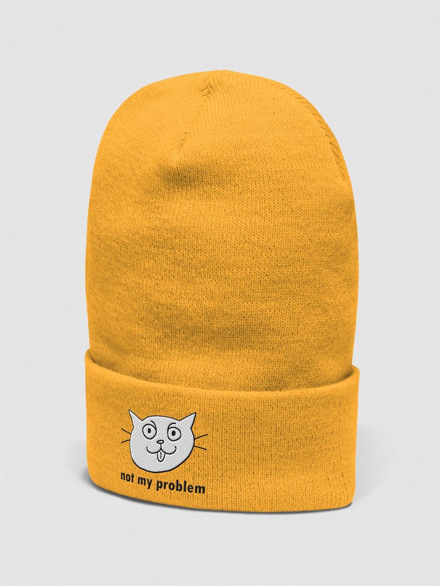 not my problem Cuffed Beanie product image (3)