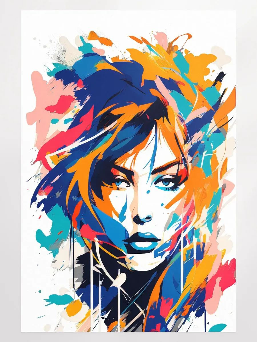Abstract Woman v10 - Vintage Style Poster - Girly - Large 24x36 Inches product image (1)