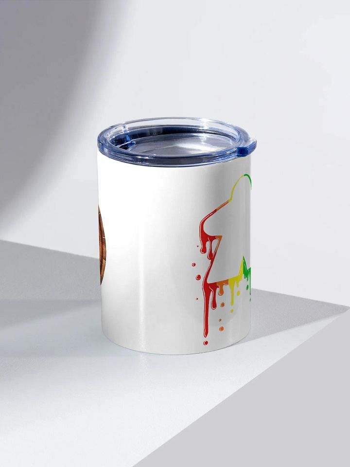 Drippy Rainbow Meeple 10oz Tumbler product image (1)