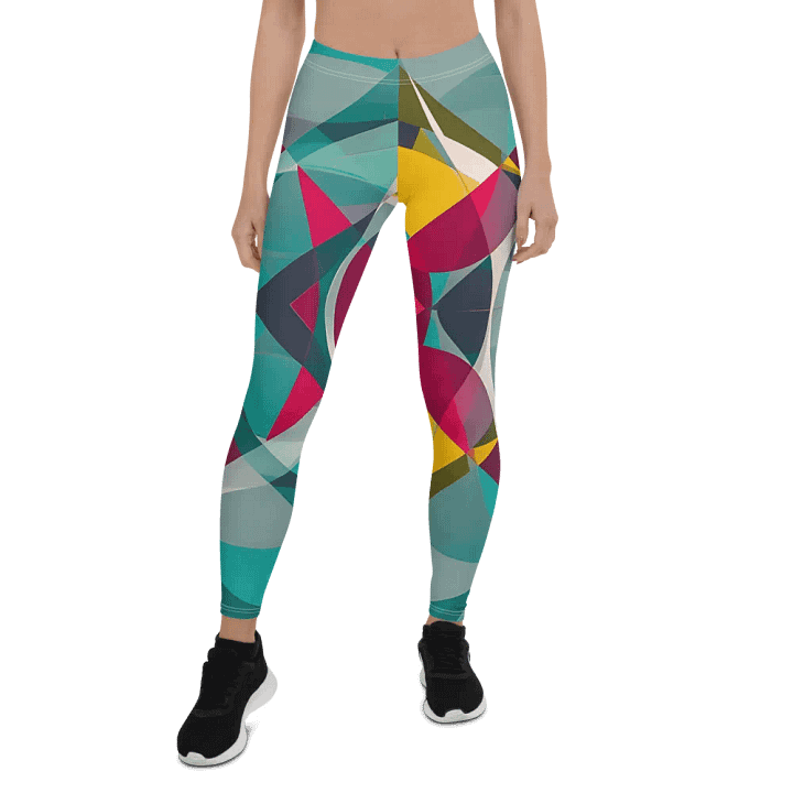 Abstract Lithographic Pattern Design leggings - V9 product image (1)