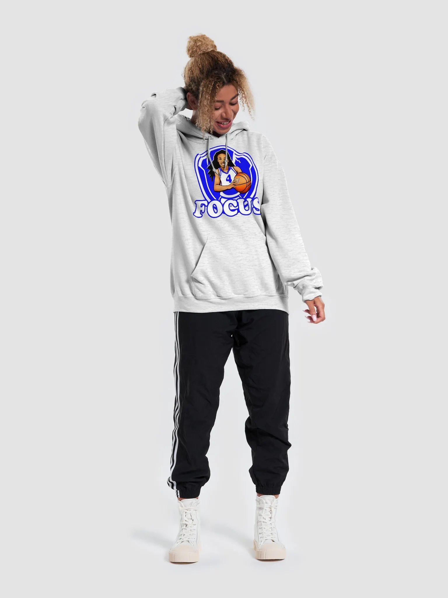 Novelty Ball Girls FOCUS Hoodie (Blue) product image (52)