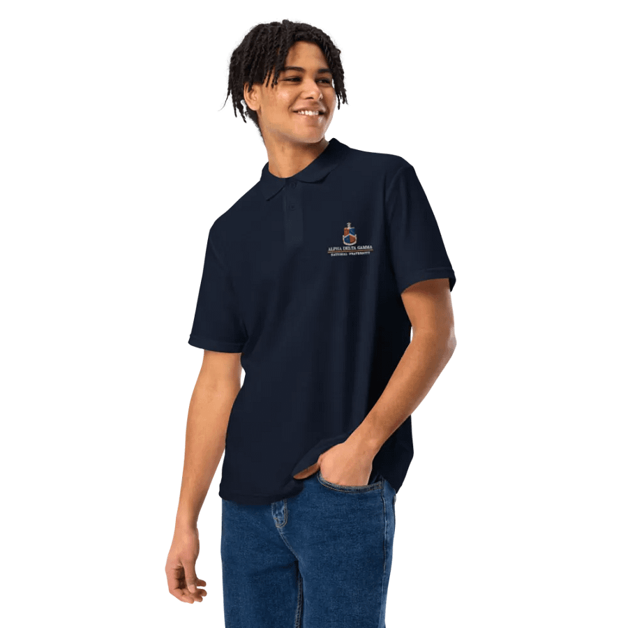 ADG Crest Polo - Navy product image (5)