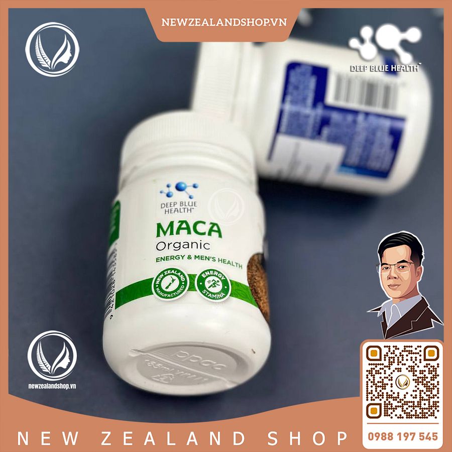 Viên uống tăng cường sinh lý, hỗ trợ sinh sản Deep Blue Health Organic Maca 60 viên product image (4)