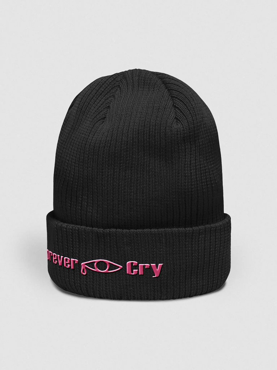 Forever Cry - Pink #2 - Beechfield Organic Ribbed Beanie product image (2)