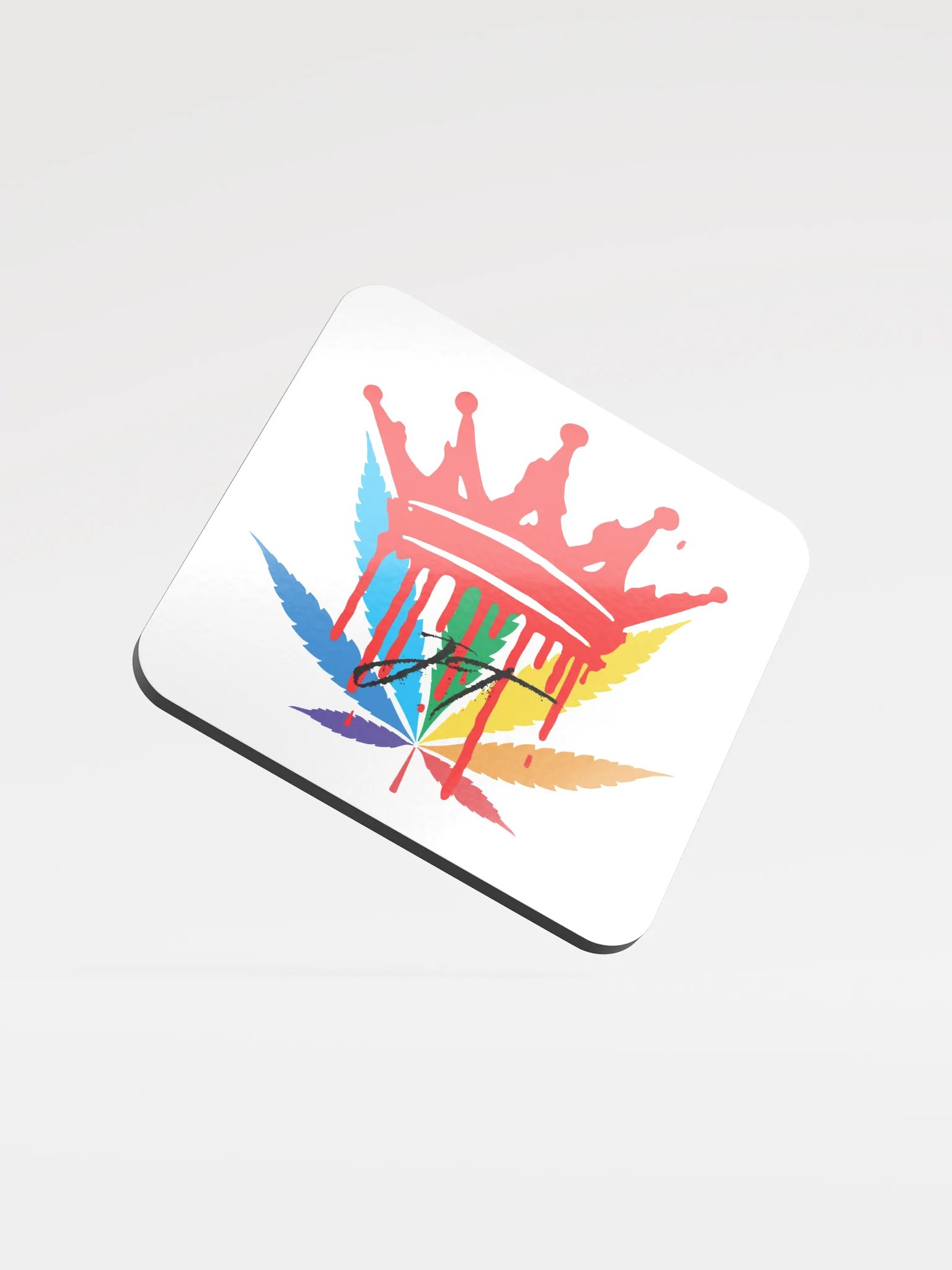 CannaQueen Glossed Cork Coaster product image (1)