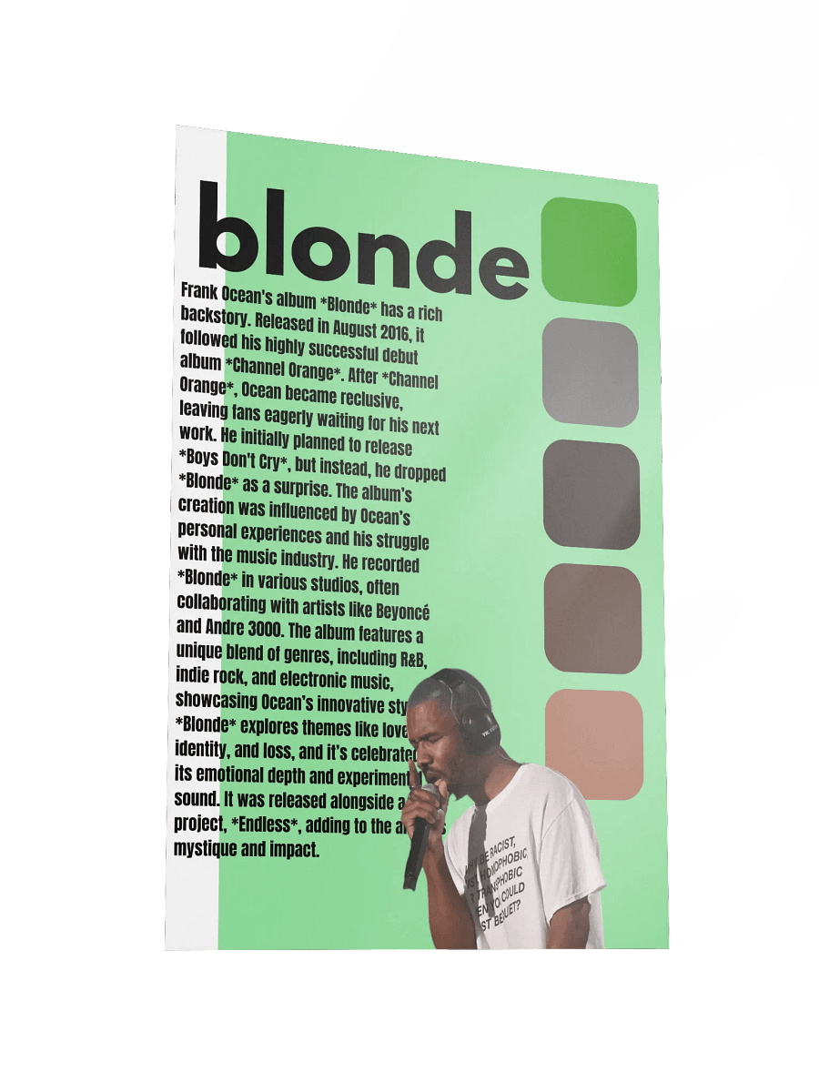 (20x30in) Blonde: Premium Unframed Poster product image (3)