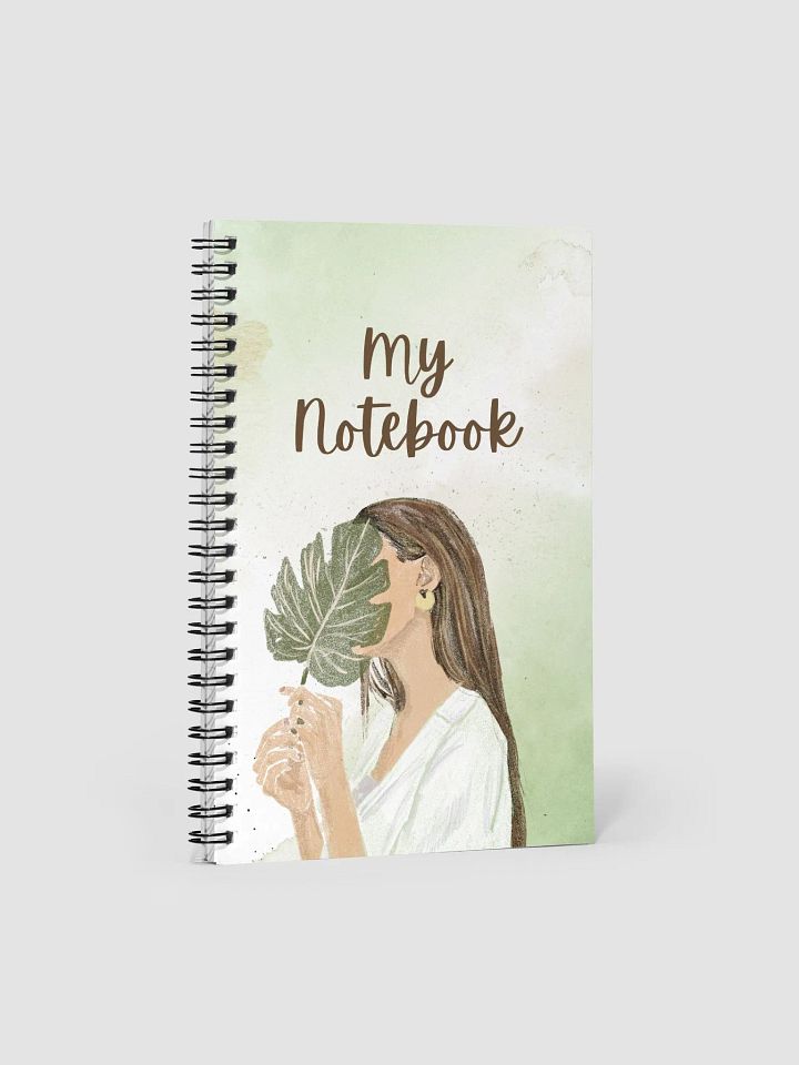 Serene Leaf Spiral Notebook product image (1)