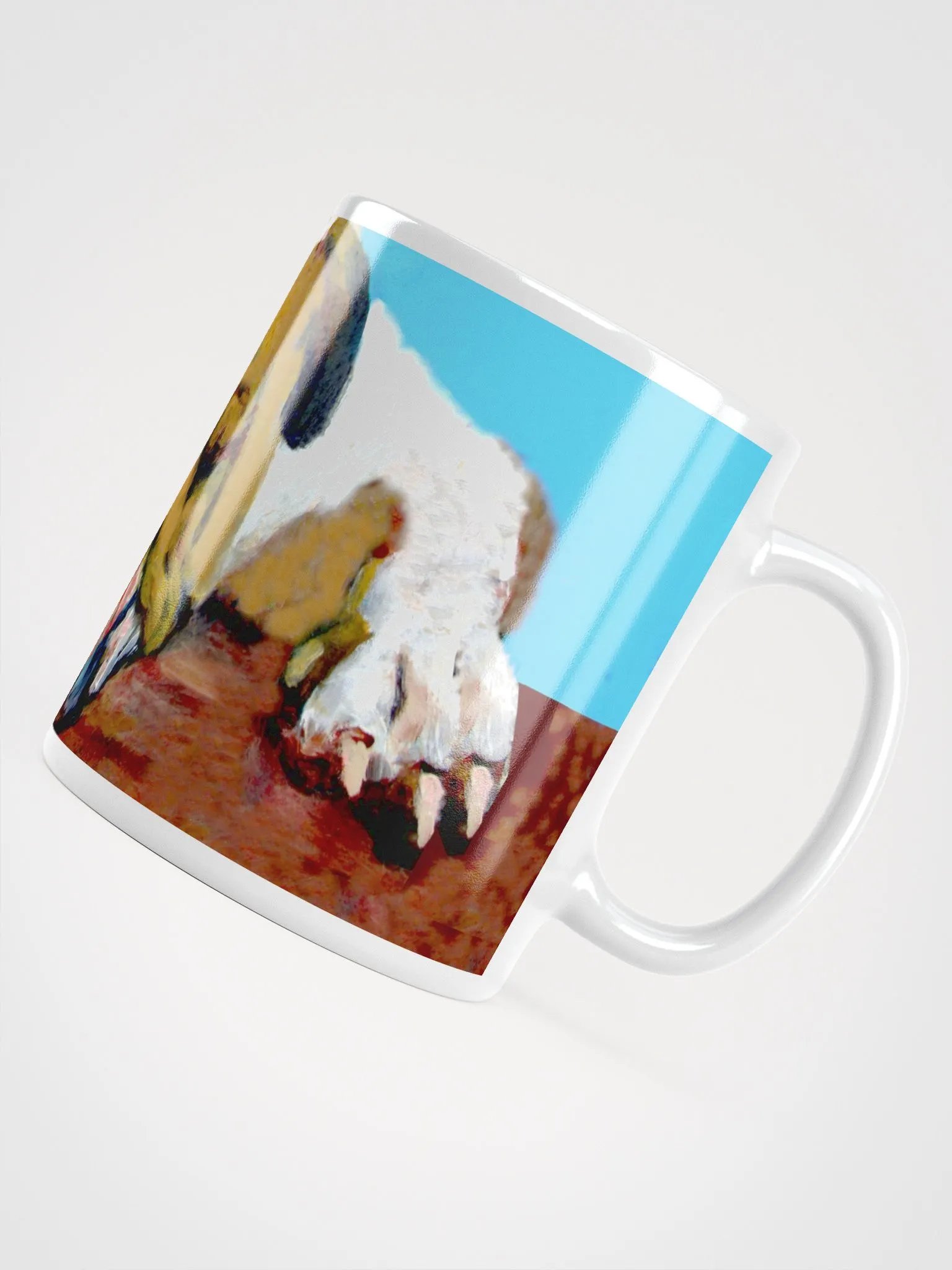 Sleeping Bulldog White Glossy Mug product image (15)